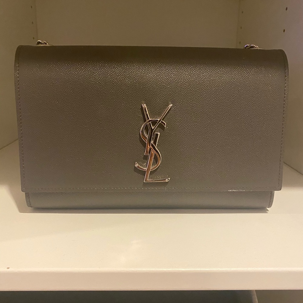 YSL grey crossbody bag!